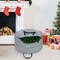 30" Dual Wreath Storage Bag Multi-Seasonal Gray Organizer with Handles